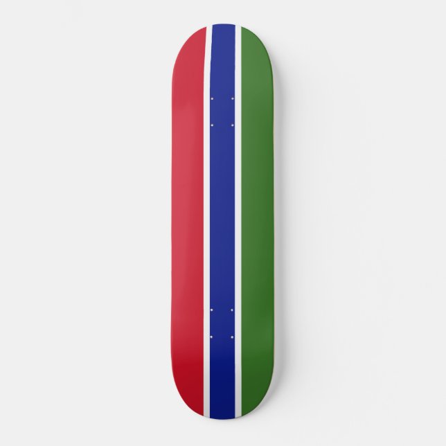 Flag of The Gambia Skateboard (Front)