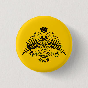 Flag of the Greek Orthodox Church 3 Cm Round Badge