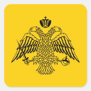 Flag of the Greek Orthodox Church Square Sticker