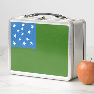 Flag of the Green Mountain Boys Metal Lunch Box