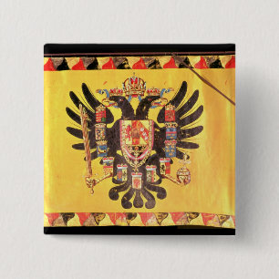 Flag of the Imperial Habsburg Dynasty, c.1700 15 Cm Square Badge