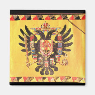 Flag of the Imperial Habsburg Dynasty, c.1700 Magnet