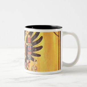 Flag of the Imperial Habsburg Dynasty, c.1700 Two-Tone Coffee Mug