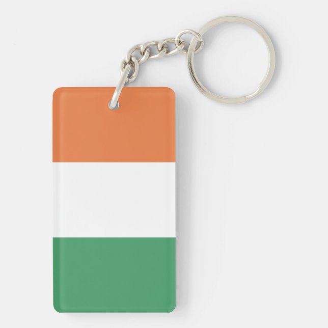 Flag of the Ireland Key Ring (Back)