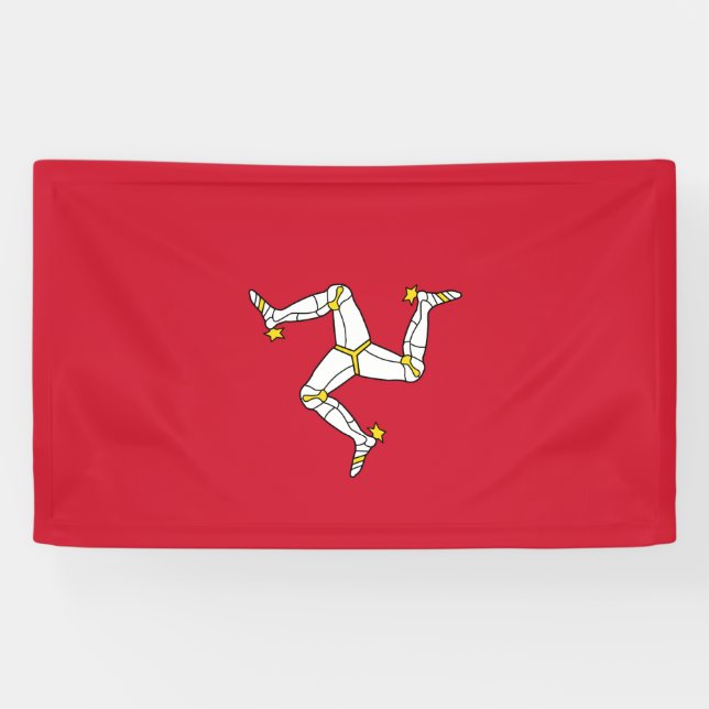 Flag of the Isle of Man Banner (Horizontal)