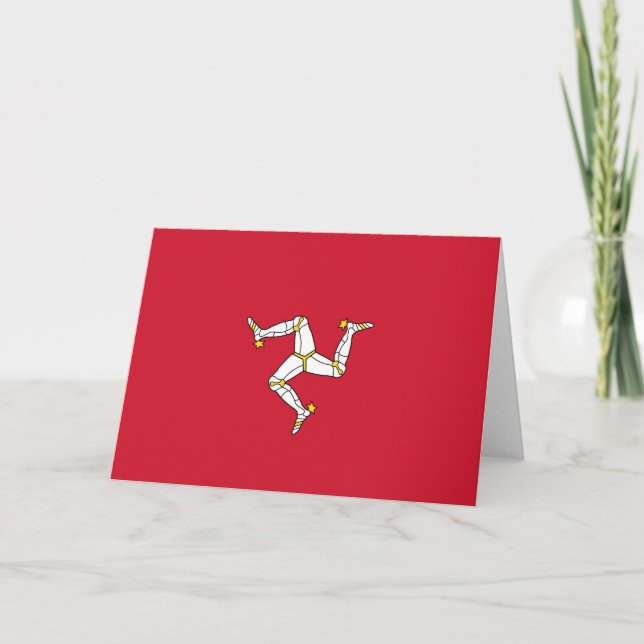 Flag of the Isle of Man Card (Front)