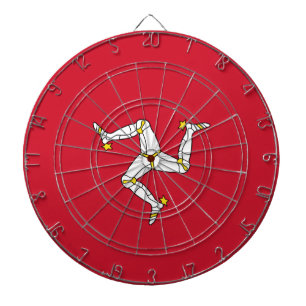 Flag of the Isle of Man Dartboard