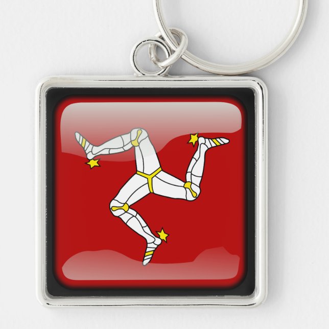 Flag of the Isle of Man Key Ring (Front)