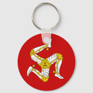 Flag of  the Isle of Man Key Ring