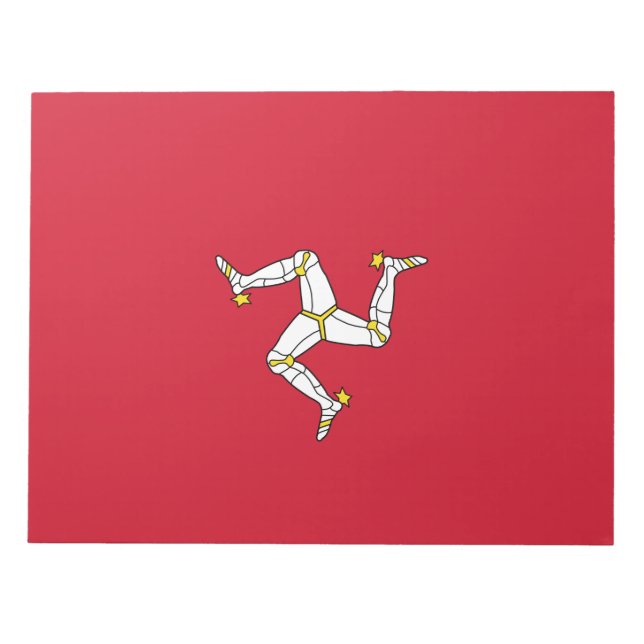 Flag of the Isle of Man Notepad (Front)