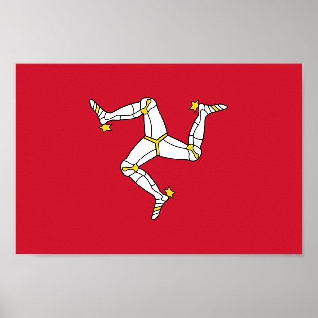 Flag of the Isle of Man Poster (Front)