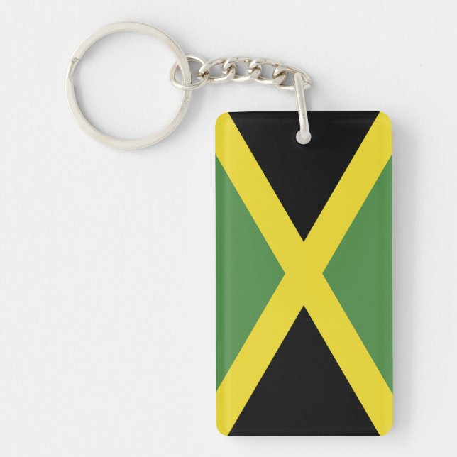 Flag of the Jamaica Key Ring (Front)