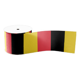 Flag of the Kingdom of Belgium Grosgrain Ribbon