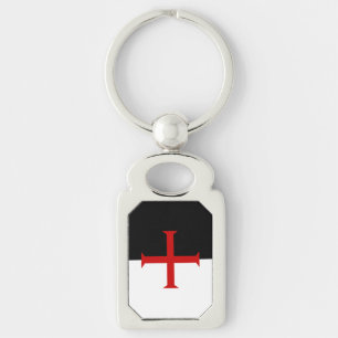 Flag of the Knights Templar Key Ring