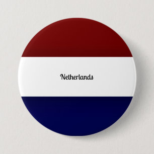 Flag of the Netherlands 7.5 Cm Round Badge