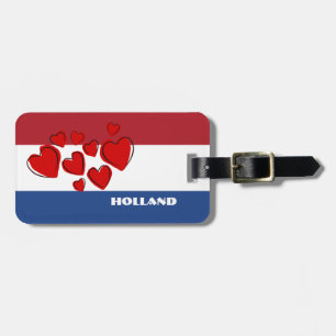 FLAG of THE NETHERLANDS - I LOVE HOLLAND Luggage Tag