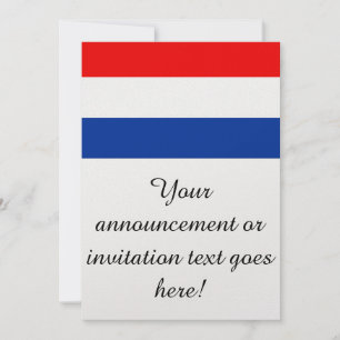 Flag of The Netherlands Invitation