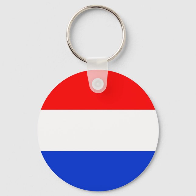 Flag of the Netherlands Key Ring (Front)
