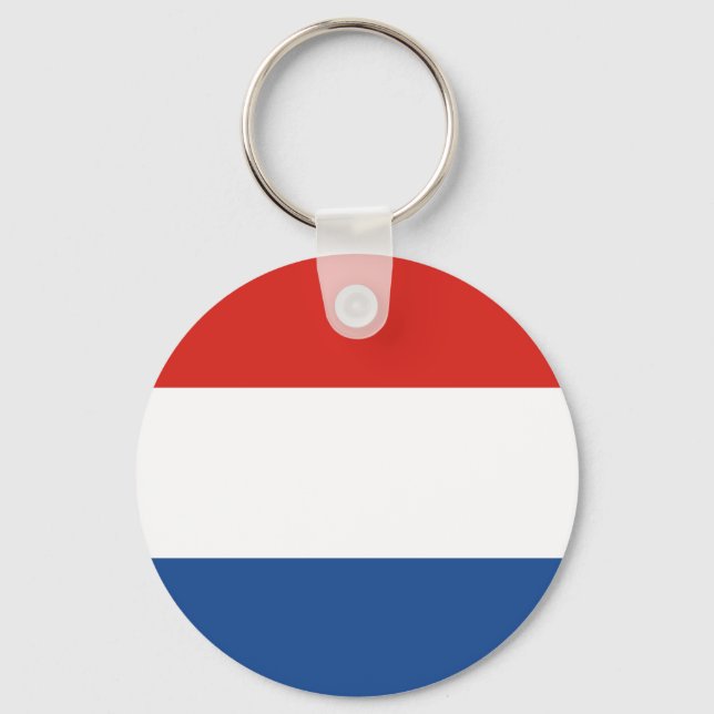 Flag of the Netherlands Key Ring (Front)