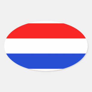 Flag of the Netherlands Oval Sticker