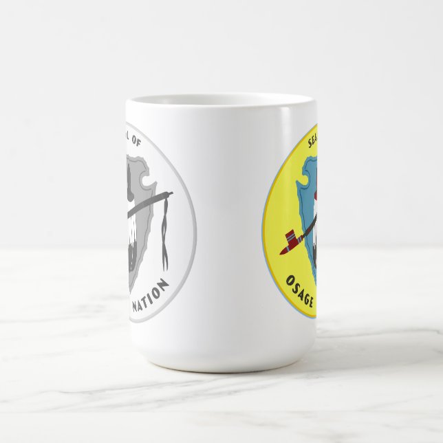 Flag of the Osage Nation  Coffee Mug (Center)