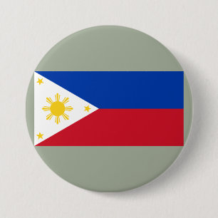 Flag of the Philippines 7.5 Cm Round Badge