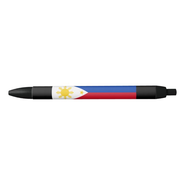 Flag of the Philippines Black Ink Pen (Front)