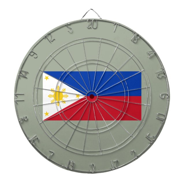 Flag of the Philippines Dartboard (Front)