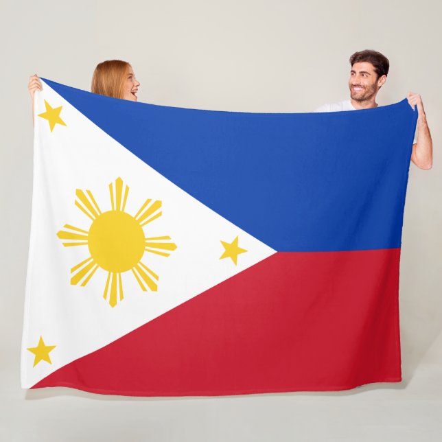Flag of the Philippines Fleece Blanket (In Situ)