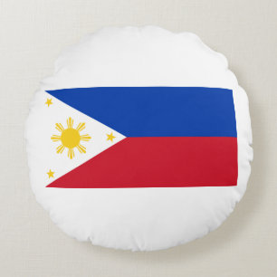 Flag of the Philippines Round Cushion