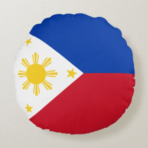 Flag of the Philippines Round Cushion