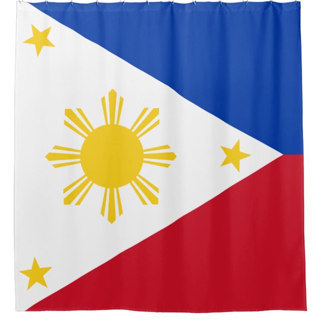 Flag of the Philippines Shower Curtain (Front)