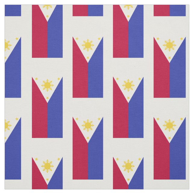 Flag of the Phillipines Fabric (Swatch)