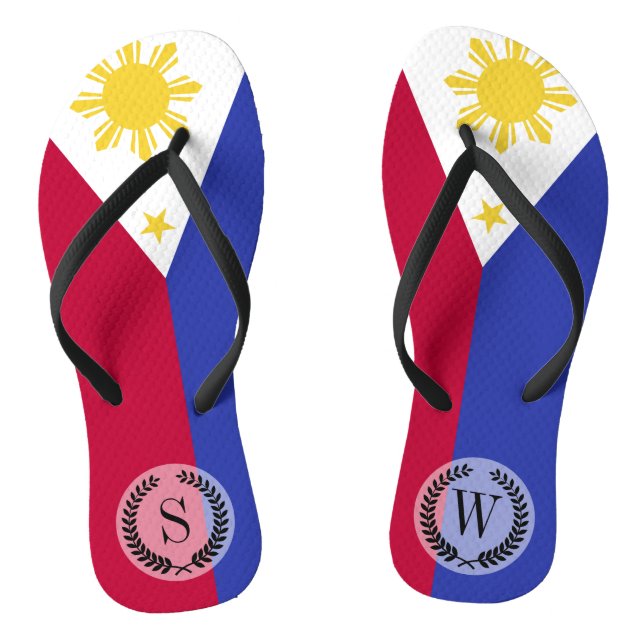 Flag of the Phillipines Thongs (Footbed)