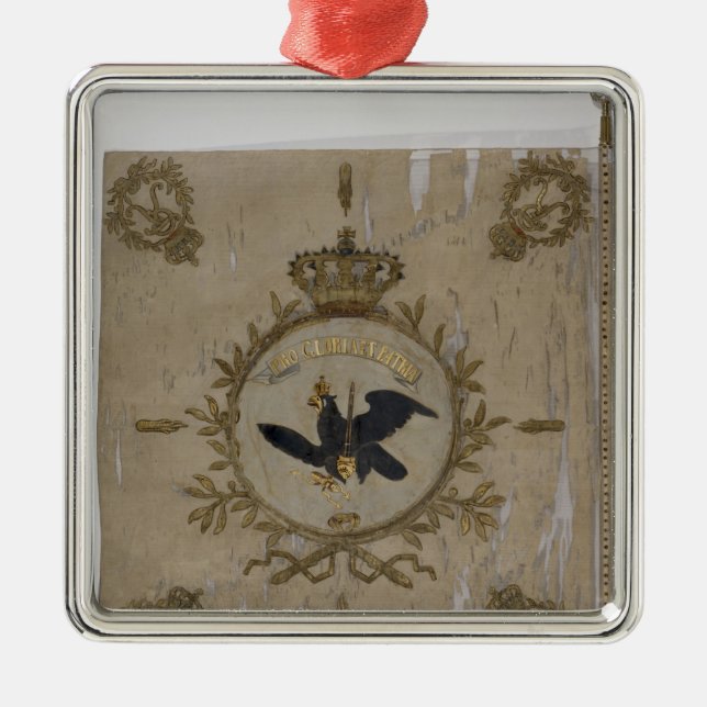 Flag of the Prussian Infantry Metal Tree Decoration (Front)