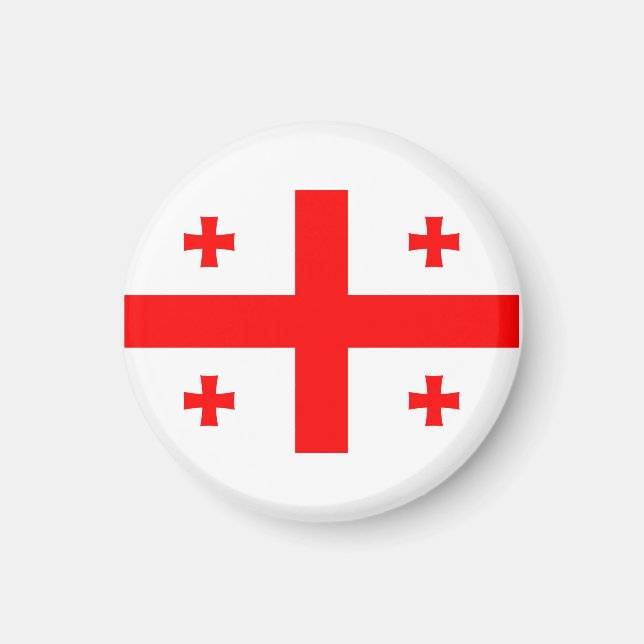 Flag of the Republic of Georgia Magnet (Front)