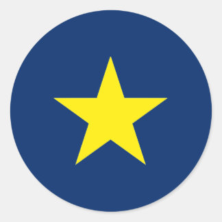 Flag of the Republic of Texas Classic Round Sticker