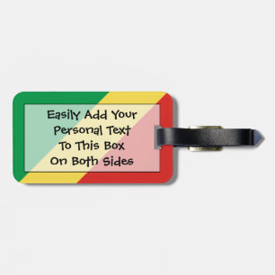 Flag of the Republic of the Congo Easy ID Personal Luggage Tag