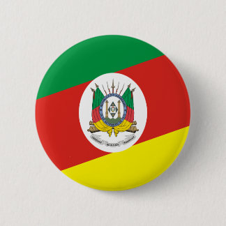 Flag of the Rio Grande Do Sul 6 Cm Round Badge