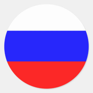 Flag of the Russian Federation - Флаг России Classic Round Sticker