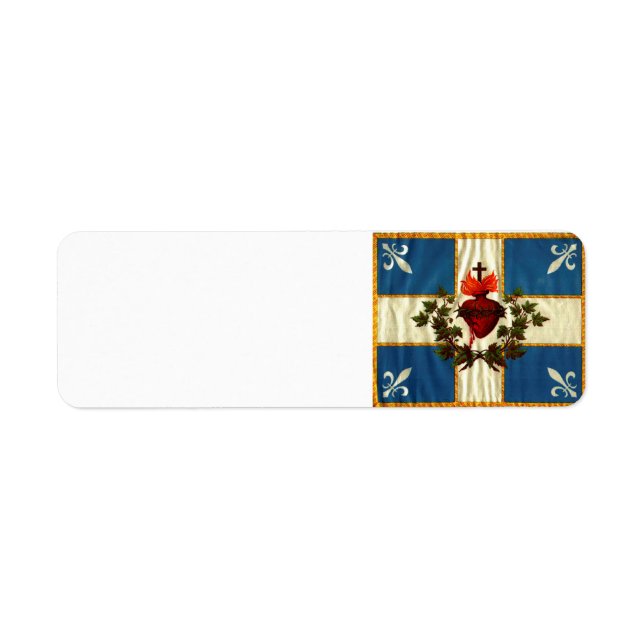 Flag of the Sacred Heart Return Address Label (Front)