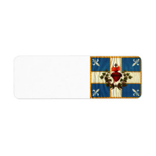 Flag of the Sacred Heart Return label Return Address Label