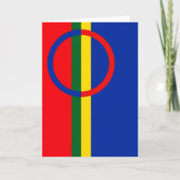Flag of the Sami People Greeting Card