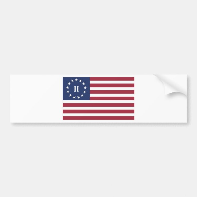 Flag  of the Second American Revolution Bumper Sticker (Front)