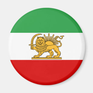 Flag of the Shah of Iran (1964-1980) شیر و خورشید Magnet