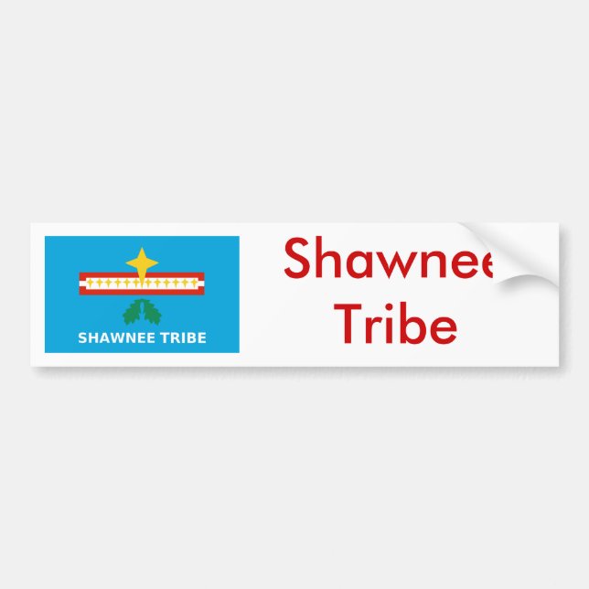 Flag of The Shawnee Tribe Bumper Sticker (Front)