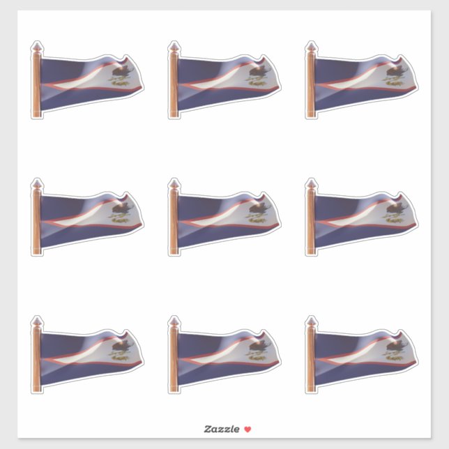Flag of the State of American Samoa/Amerika Sāmoa (Sheet)