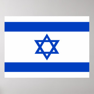 Flag of the State of Israel Poster