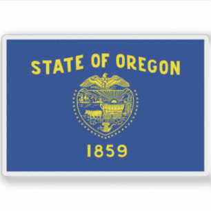 Flag of the state of Oregon, USA