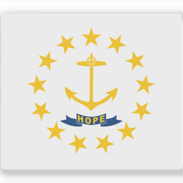 Flag of the state of Rhode Island, USA (Front)